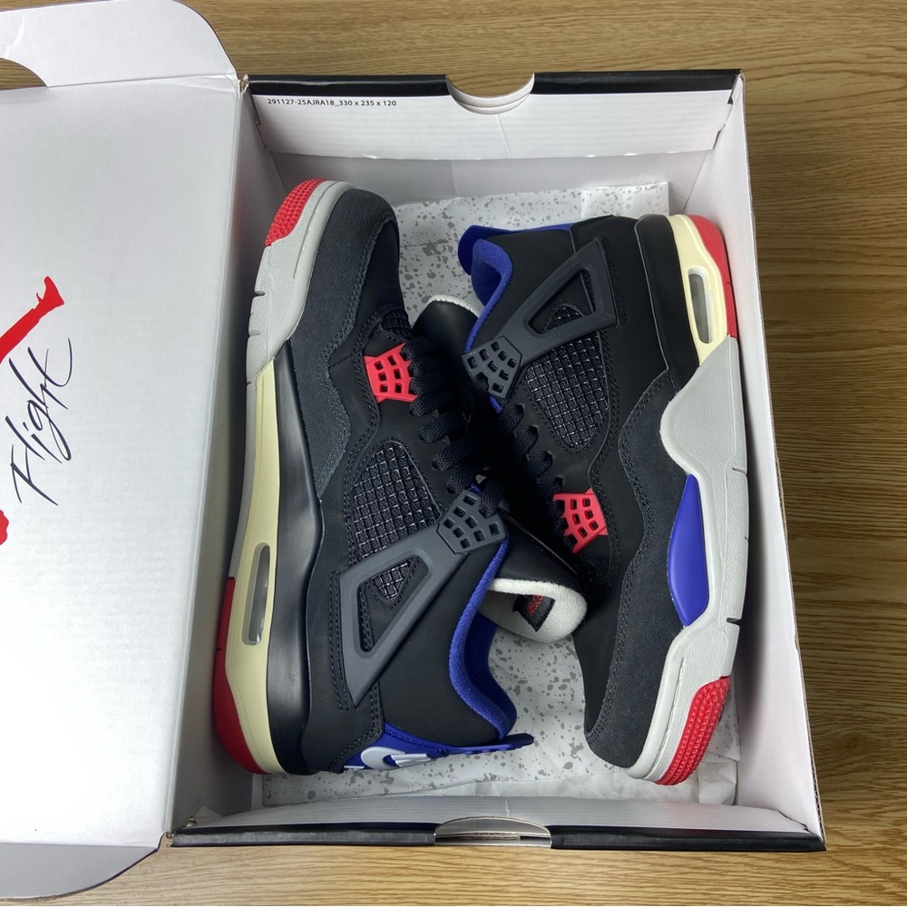 Jordan 4 Retro Rare Air -Men’s Fashion Sneakers -Velcro Design (White Lettering) - Picture 10 of 10